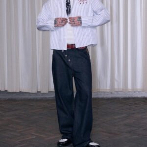 Elevated Pinstripe Balloon Trousers - Urban Comfort