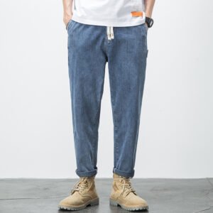 asual Tapered Denim Joggers - Effortless Utility