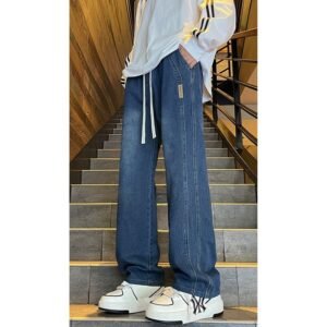 Urban Wide-Leg Dark Wash Denim - Y2K Skater Vibe